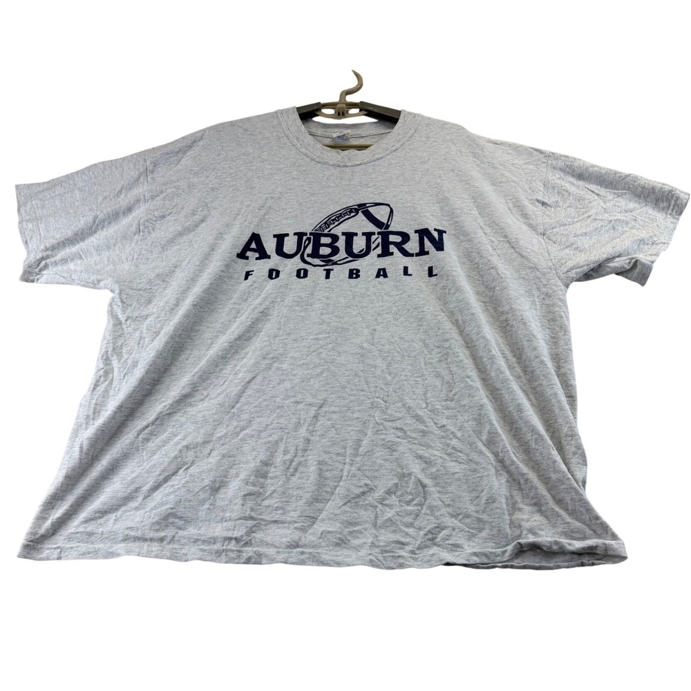 Russell Athletic T Shirt Mens XXL Gray Auburn Football Short Sleeve Graphic Tee